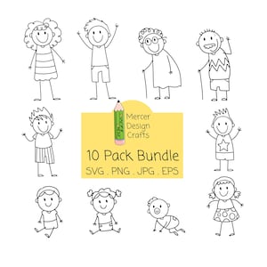 Stick Figure Family Svg for Cut File, Stick People Svg, Stick Family Bundle, Stick Family Clipart, Stick Figure Plotter,svg,png, Download