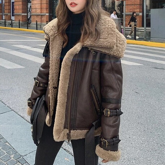 Sheepskin Lined Coat 