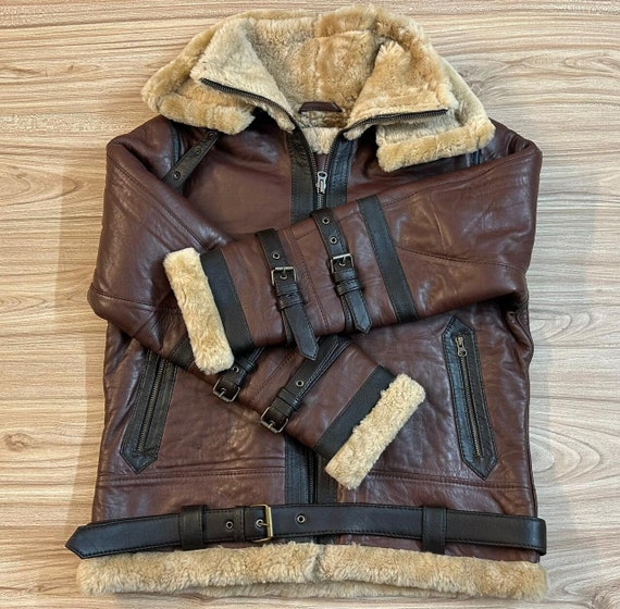 old sheep leather double tailored jacketメンズ - レザージャケット