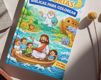 Libro Bíblico para Colorear Niños | Bibliageschiedenis | Afdrukbaar christelijk kleurboek