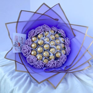 Retirement sweet gift for grandparent anniversary gift for husband graduation bouquet gift for new mom valentine gift edible flower bouquet