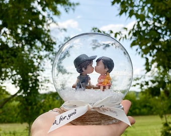 シーグラスアート『 Happy Wedding♡♡～snow globe 』 シーグラスアート『 Happy Wedding♡♡～snow globe 』