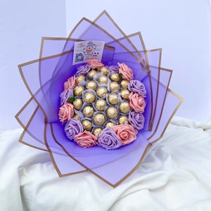 enteral rose bouquet enteral rose eid gift chocolate bouquet ferrero Rocher bouquet ramo buchon gift mother in law chocolate gift valentine