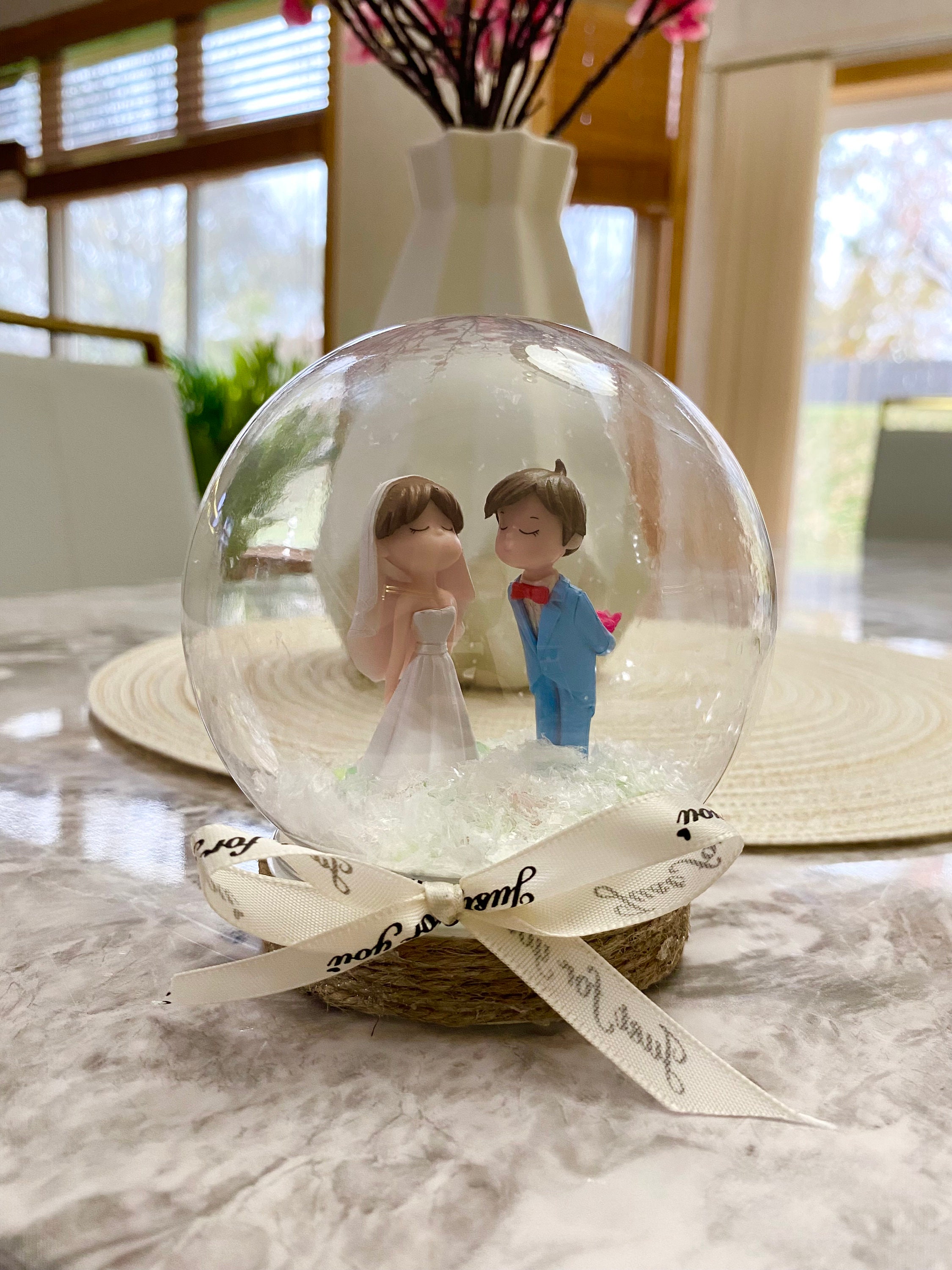 シーグラスアート『 Happy Wedding♡♡～snow globe～』