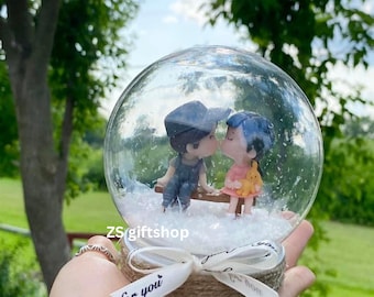 Personalize Couple Snow Globe Couple Gift Snow Globe