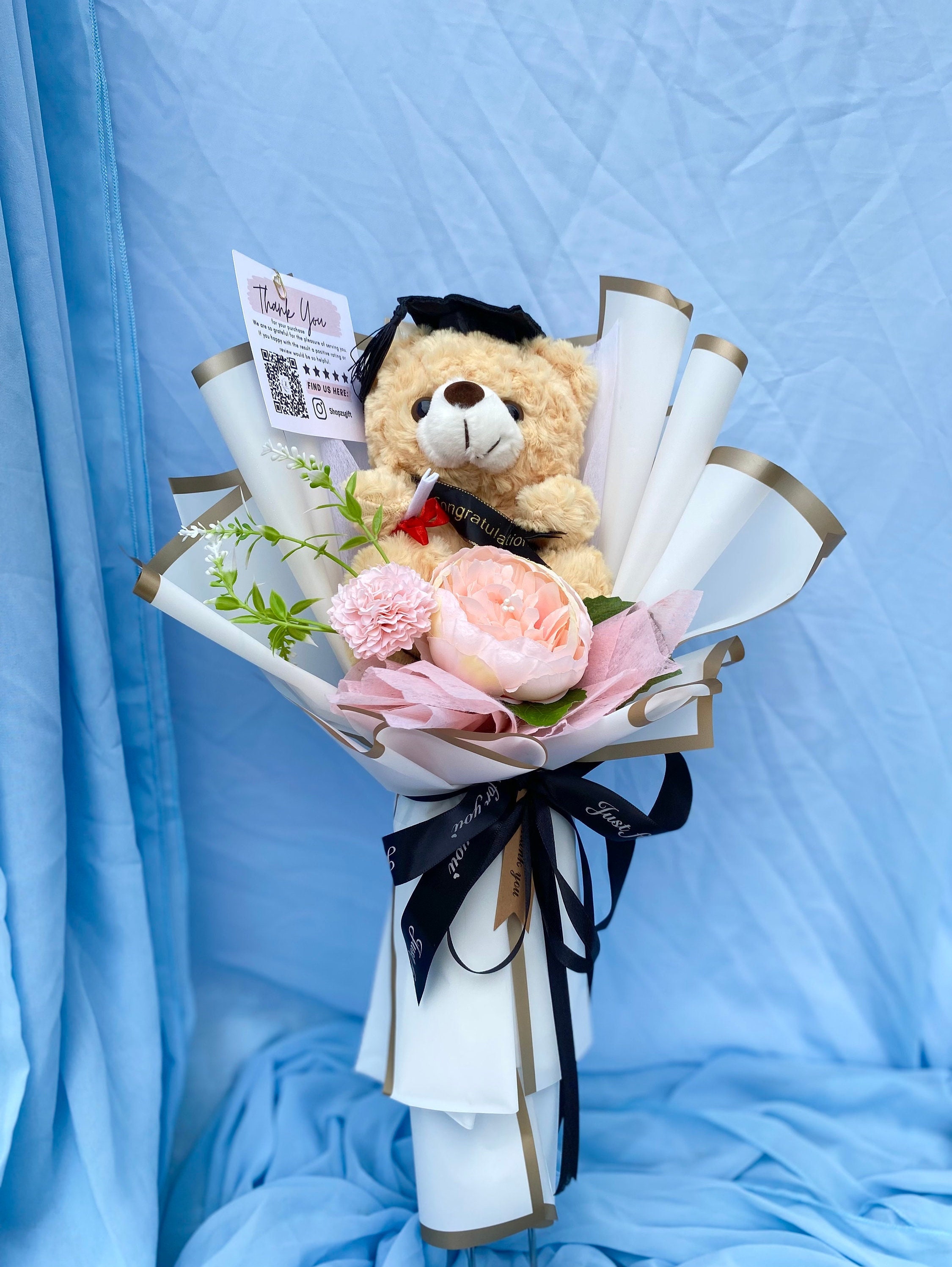 Eudora House mini bear bouquet, graduation gift, teacher's day