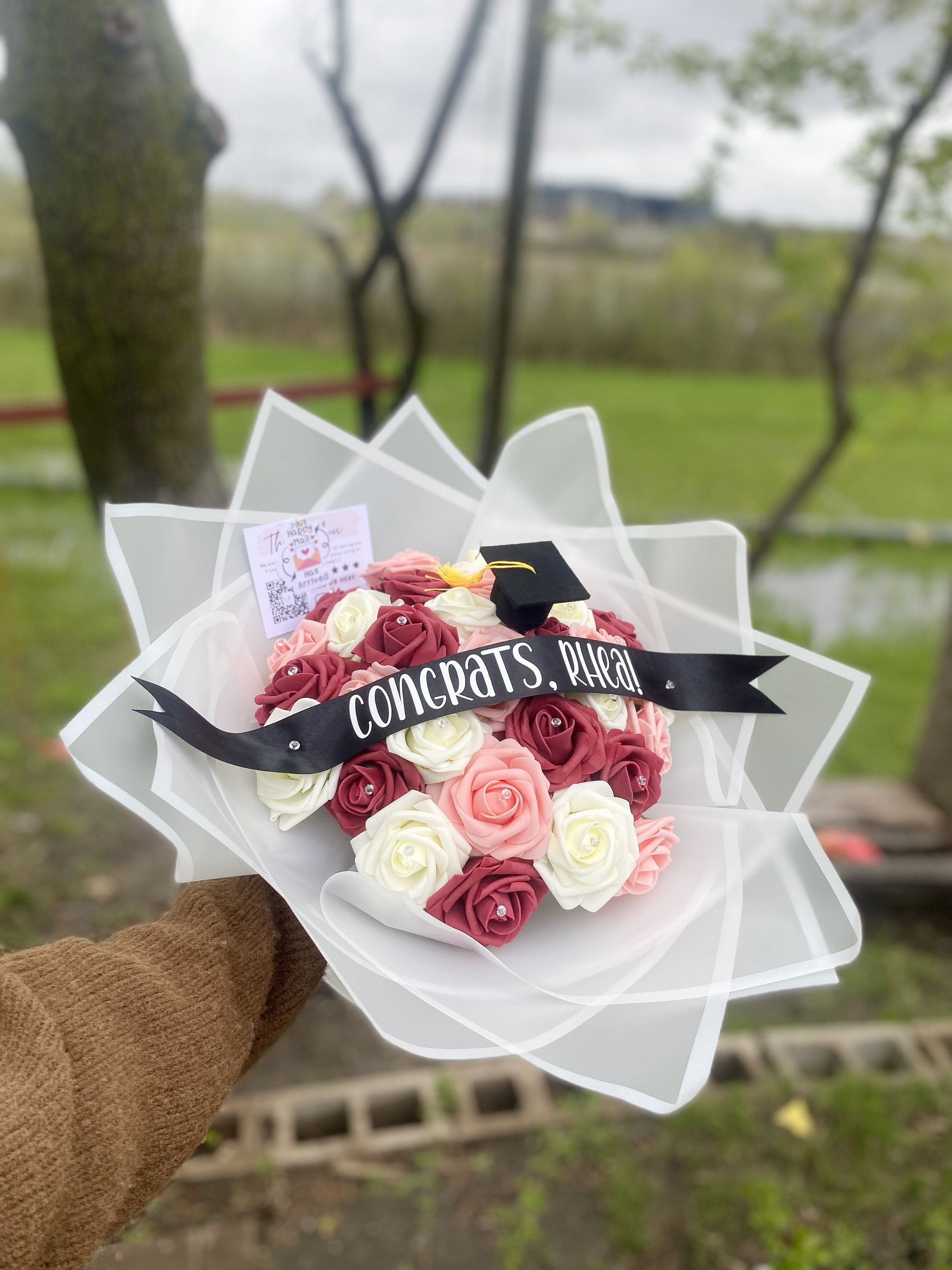 Graduation Bouquet for Daughter Graduation Gift for Girlfriend Graduation Flower Bouquet for Sister Graduation Gift Etsy