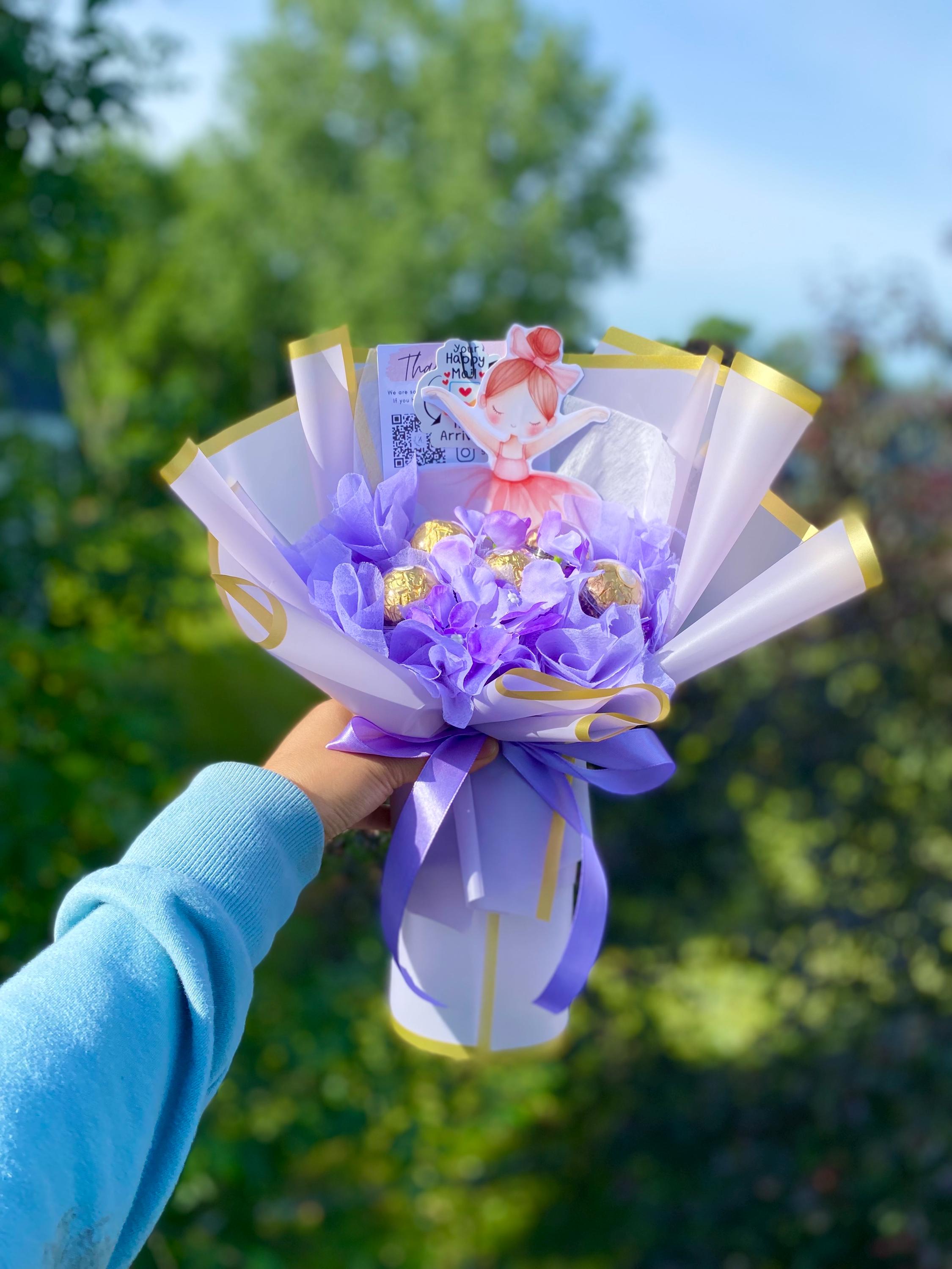 happy ballerina bouquet ♡ ブートニア付き Ballerina Candy Bouquet: Ballet Dance Recital Gift - Etsy