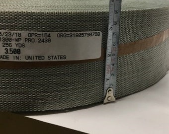 Upholstery Gray Synthetic Sag Less Webbing WP PRO 2430 3-1/2" Width. 10 Yards / 250 Yards Full Roll