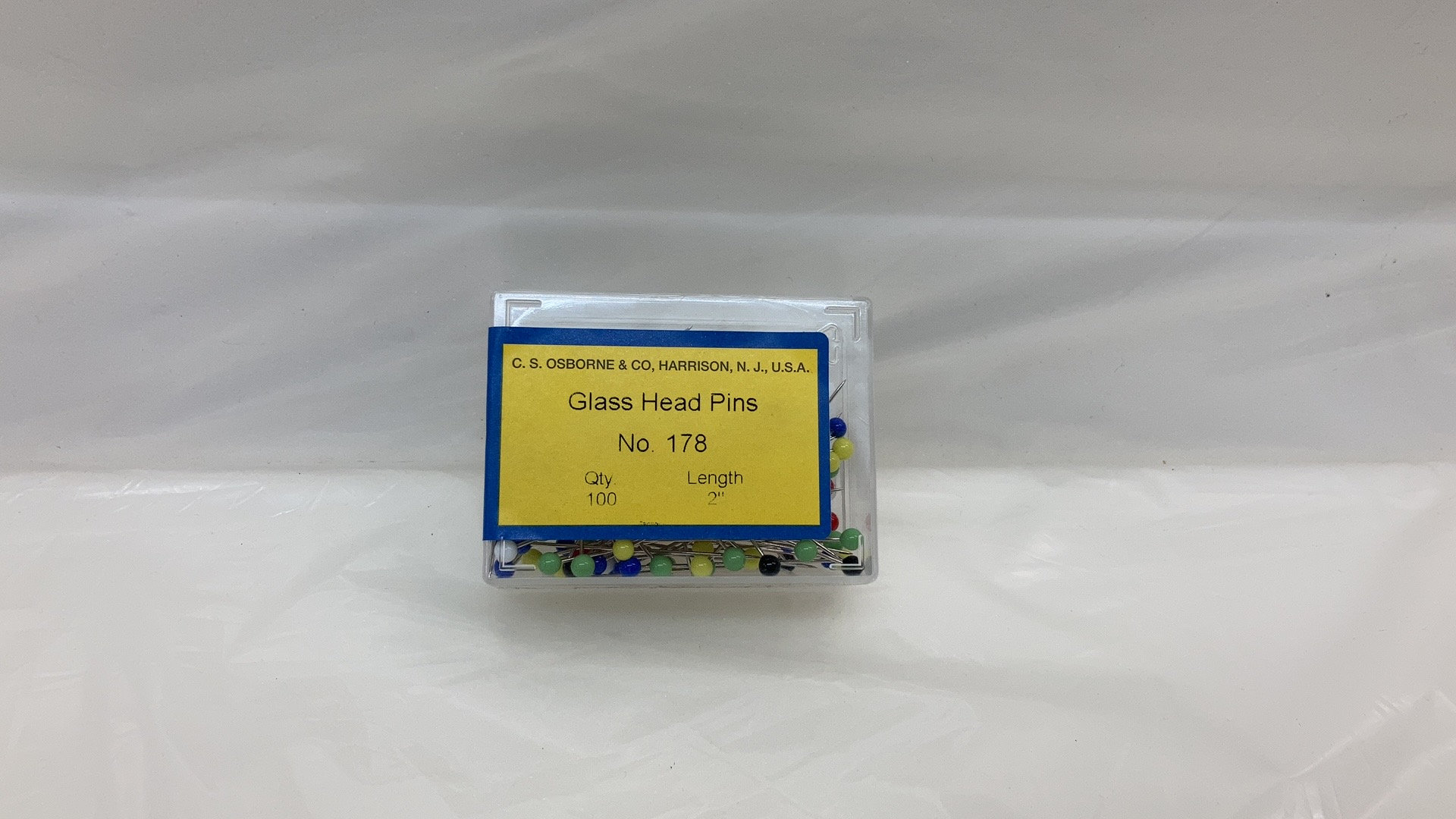C. S. Osborne & Co. No. 178 Glass Head Pins
