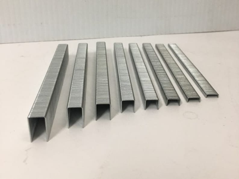 Bea Upholstery Staples, 71 Series 22 Gauge 3/8 Crown Different Length