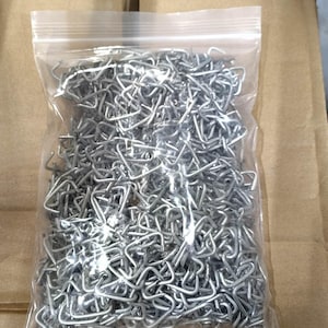 Galaxy Supply Inc.  Hog Rings - Sharp Points Galvanized Finished Packed 2.2 Lbs. / Bag