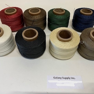 Galaxy Supply Inc. Heavy-Duty Nylon Hand Sewing Thread #18, 2 oz Spool, 8 Colors