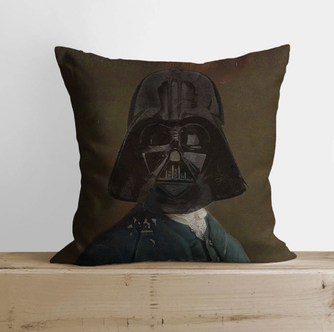 Star Wars Darth Vader Helmet Splitted Into Blue And Red Throw Pillow Case –  Rodiztee