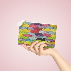 Rainbow Cats Mini Clutch Bag