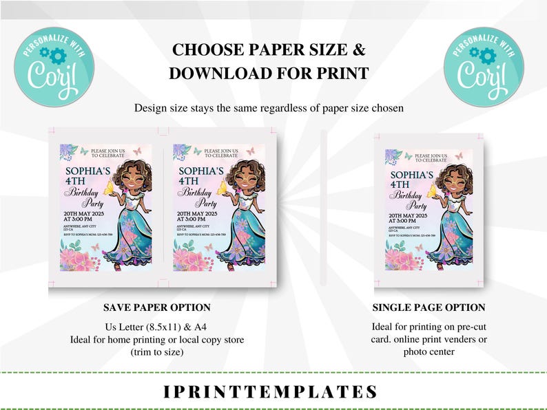 Editable Encanto Birthday Invitation Template, Encanto Invite, Encanto