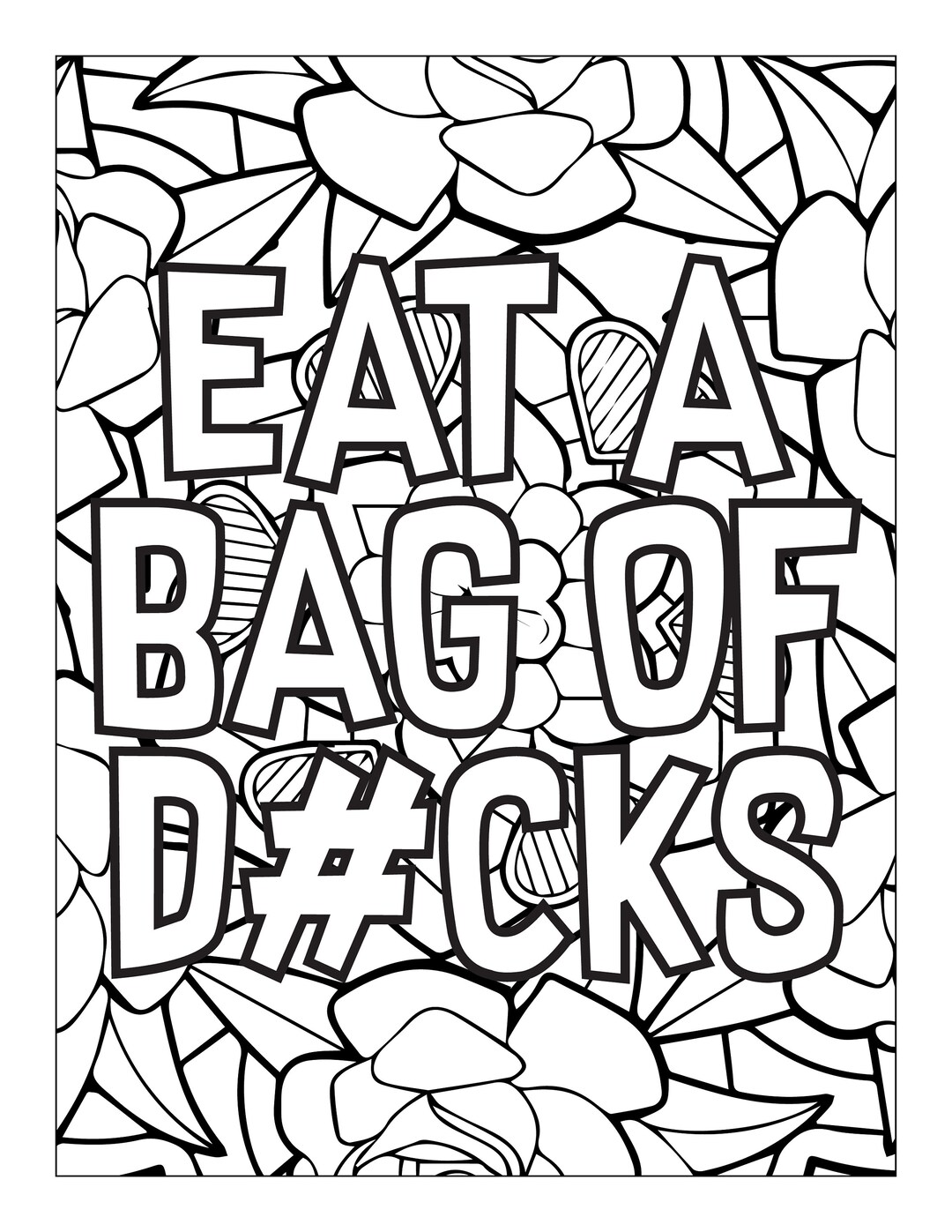 Adult Coloring Pages - Etsy