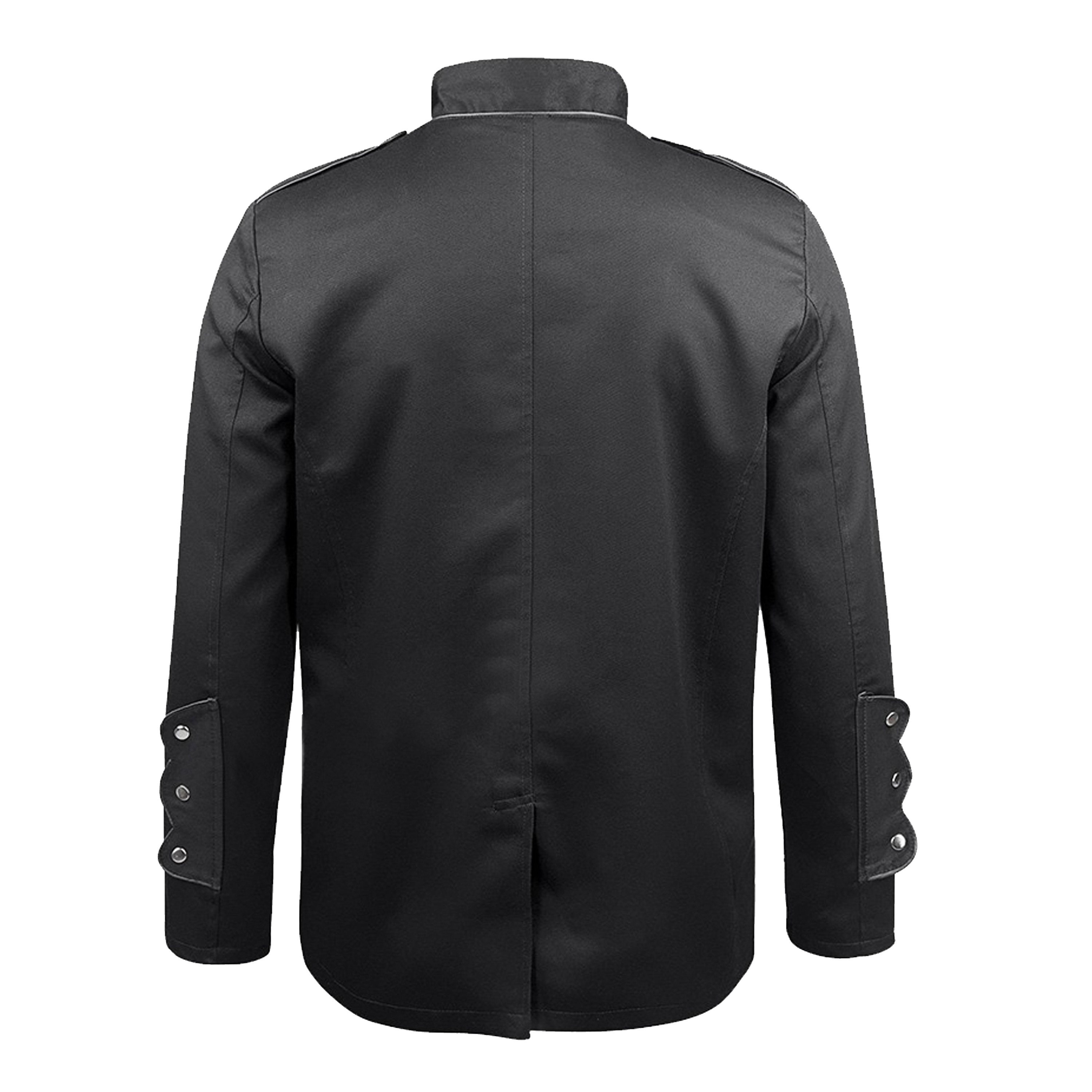 Men's Military Jacket Black Steampunk Army Officer Peacoat Etsy Australia