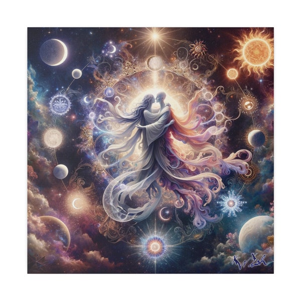 Divine Union: The Dance of Order and Chaos - Matte Canvas, Stretched, 0.75"