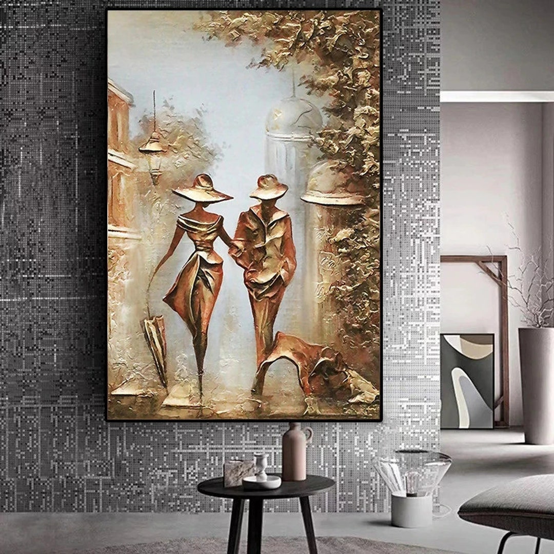 Wonderful Love Romantic Couple Home Art Interesting Canvas on Wall Art ...