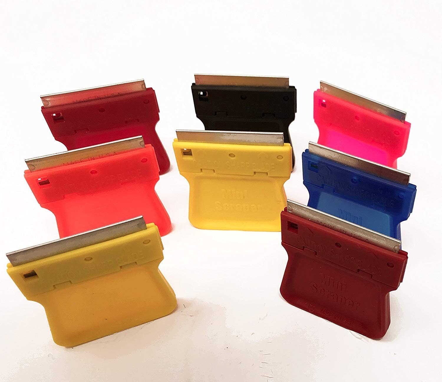 8 Mini Scrapers Original Mini Razor Scrapers Pocketsized Gunk, Debris