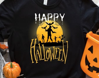 Halloween T Shirt, Happy Halloween Zombie Graphic Tee