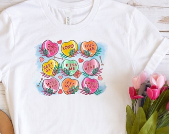 Candy Hearts Shirt - Candy Hearts Valentines Shirt - Mama Candy Hearts Shirt - Sweet Hearts Shirt