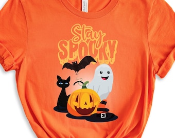 Stay Spooky Shirt, süßes Halloween-T-Shirt mit Geistermotiv