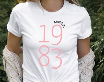 Made In 1983 Shirt, Made in The 80's Shirt, Born in 1983 Birthday Shirt