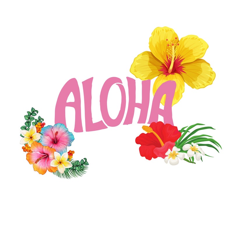 Aloha Flower Etsy
