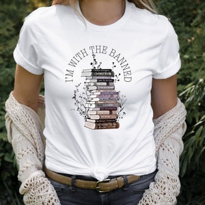 Banned Books Shirt - Ich bin bei den Verbotenen - Ich lese verbotene Bücher - Woche der verbotenen Bücher