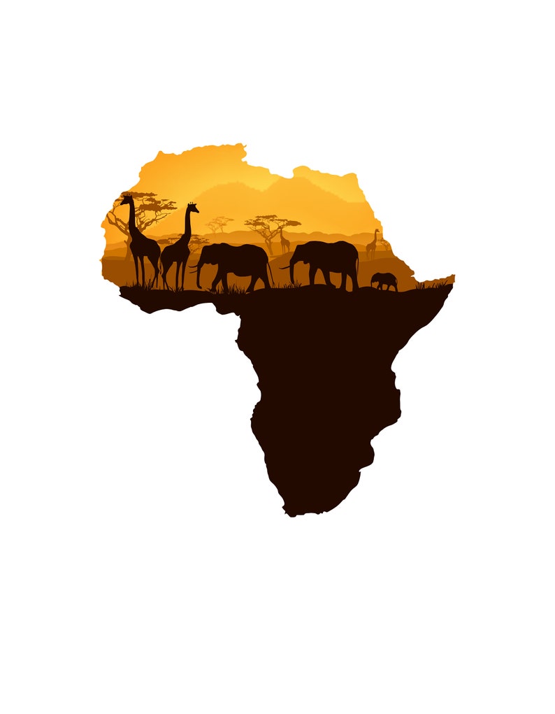 Africa Svg Africa Png Africa Continent Png Africa Map Png - Etsy