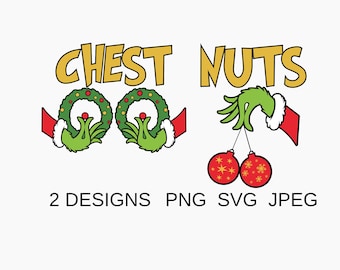 Chest Nuts Png - Chest Nuts Svg - Christmas Chest Nuts Png - Chest Nuts Couple Png
