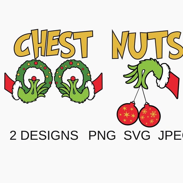Chest Nuts Png - Chest Nuts Svg - Christmas Chest Nuts Png - Chest Nuts Couple Png