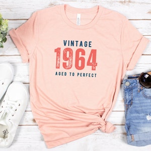 1964 Tshirt, 60th Birthday Shirt, Vintage 1964 Shirt, 60th Birthday Gift, 1964 Birthday Shirts, Retro Shirt, 1964 Vintage Gift Shirt