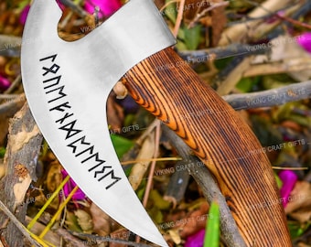 Viking Pizza Cutter Axe, Custom hand forged pizza Axe, Best Anniversary Gift For Him, Best Christmas Gift for Her