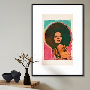 Motown Diva - Impresión musical, póster musical, arte pop, arte mural, impresiones de pósteres, impresiones, Motown, pop, soul, disco.