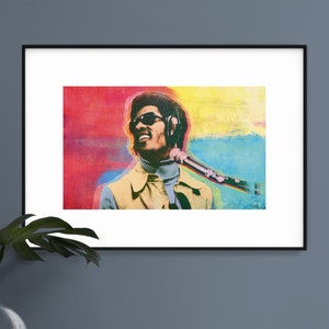 Motown Wunder - Music Print, Music Poster, Pop Art, Wall Art, Poster Prints, Motown, Soul, R&B, pop, funk, gospel, jazz, progressive soul
