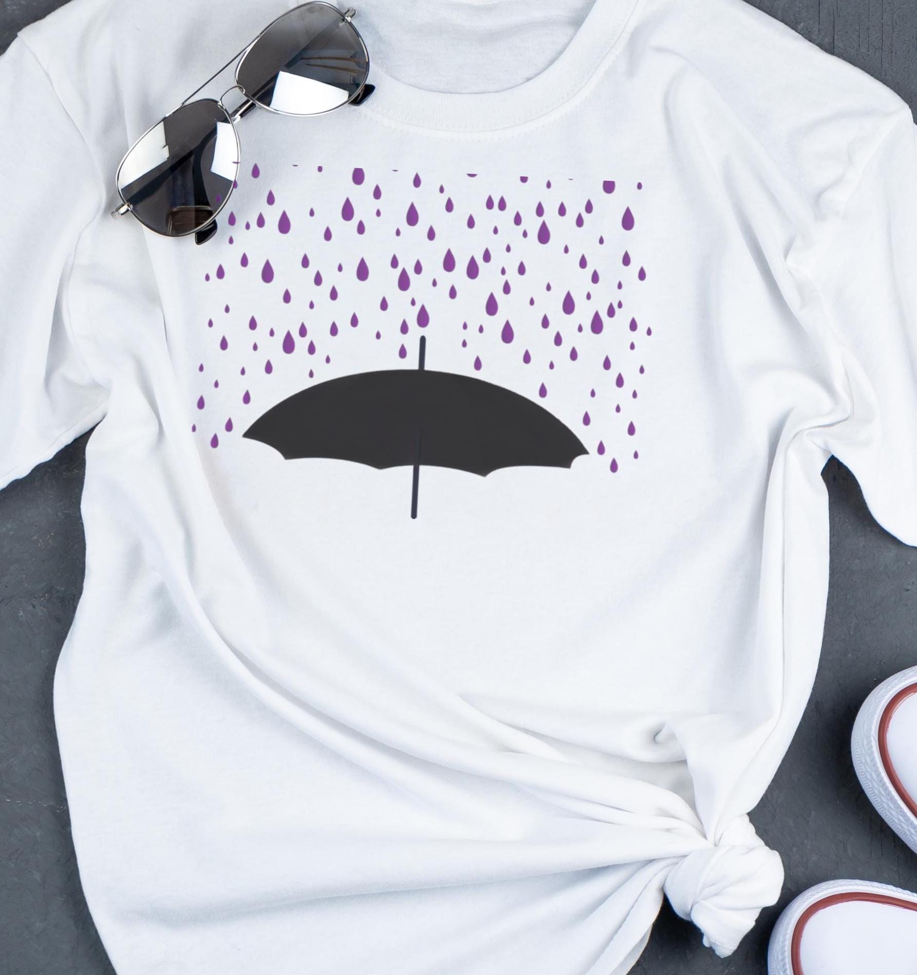 Prince Purple Rain shirt with umbrella for music lovers