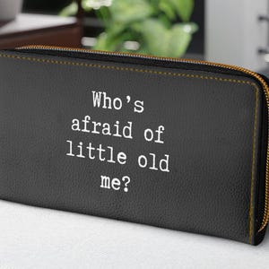 Flinkes Portemonnaie Geschenk für Ihn, Geschenk für Sie, Geburtstag, wer hat Angst vor dem kleinen Ich?