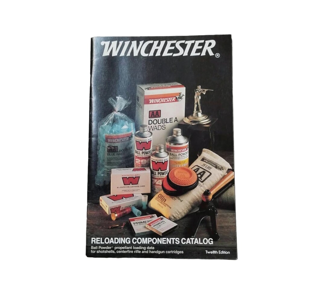 Winchester Reloading Components Catalog Data Book 12th Edition 1992 Etsy