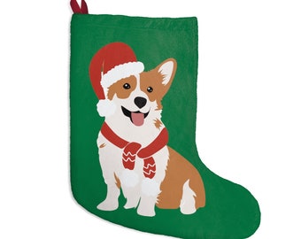 Corgi Christmas Stocking - Etsy