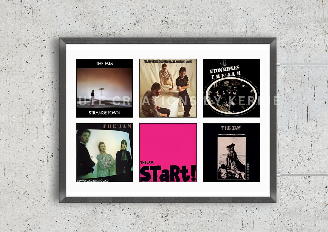 The Jam Album Covers Poster / Paul Weller Poster / the Jam Etsy