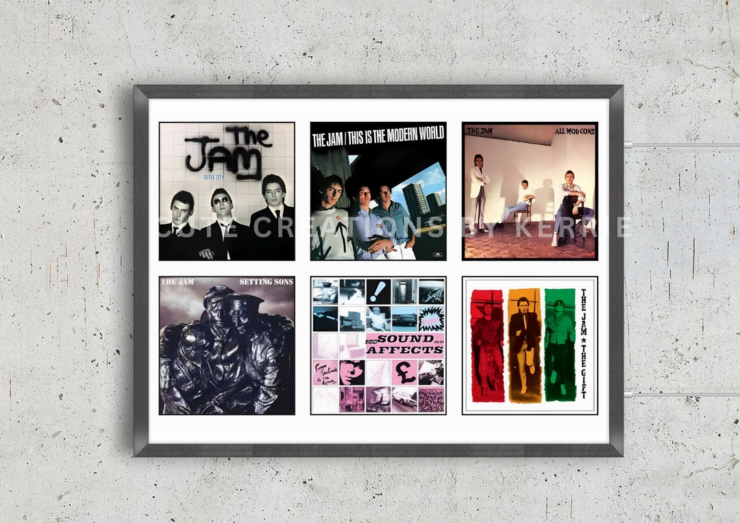 The Jam Album Covers Poster / Paul Weller Poster / the Jam Etsy