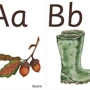 Herbst Alphabet Poster