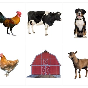 Montessori Toddler Language Cards - Farm