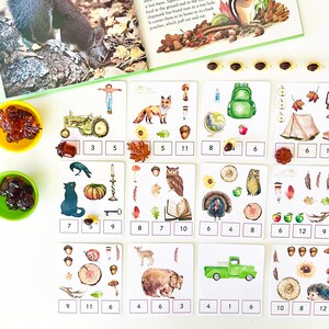 Cartes à clip automne 1-12