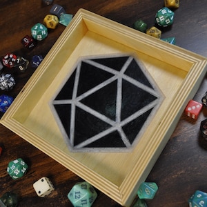D20 Resin Dice Tray