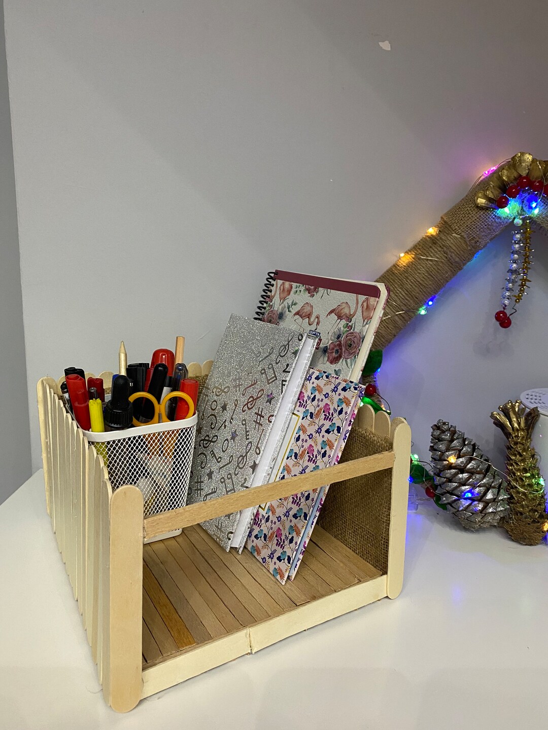 Multifunctional Desk Organizer With and Stationery Storage Box Etsy