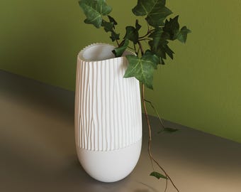 Von der Natur inspirierte, geformte Vase - Digitale STL Datei